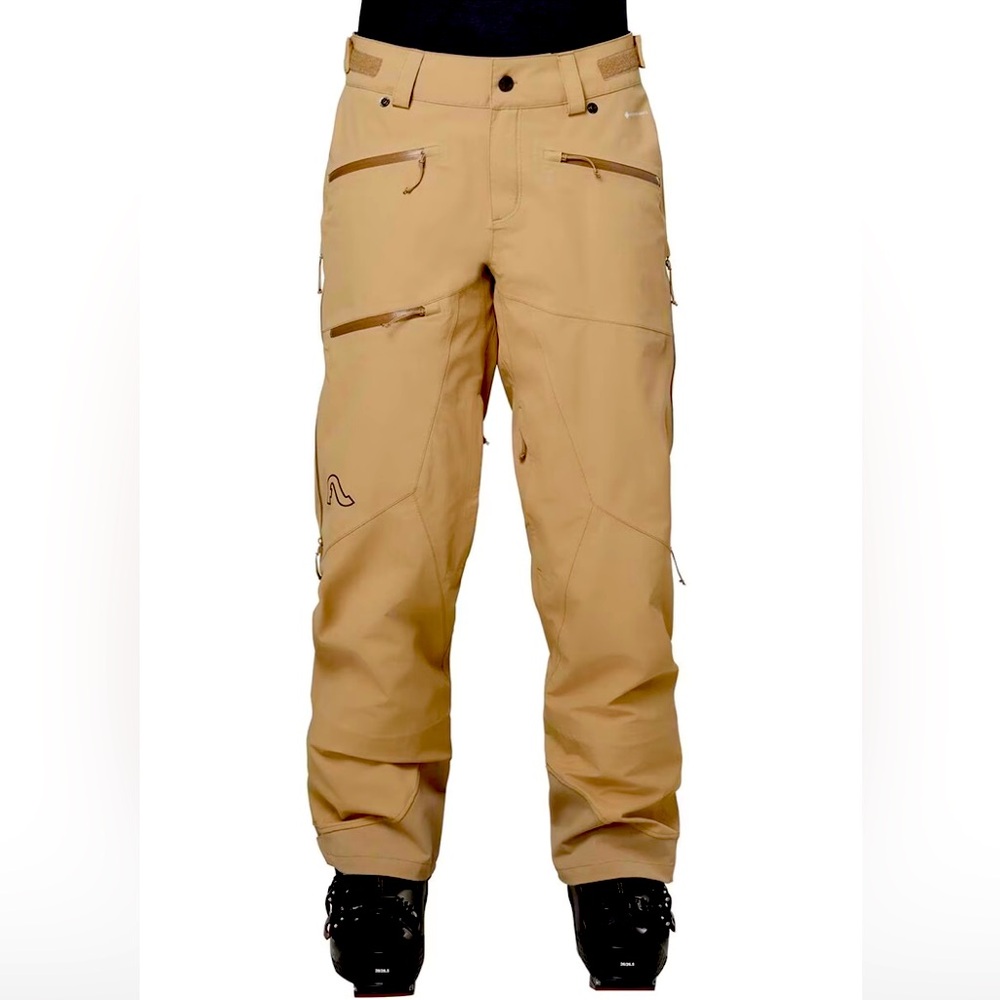 Flylow skiing and snowboarding pants in marigold